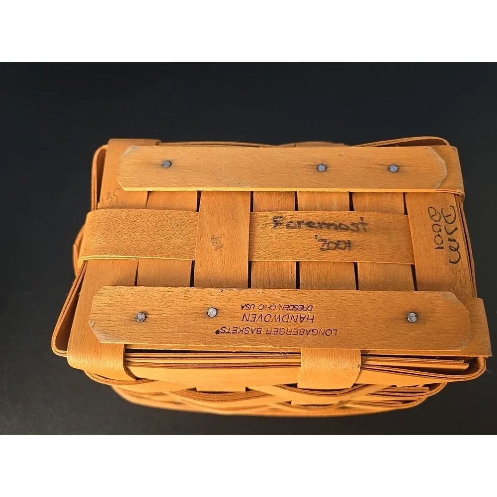 Longaberger‎ 2001 Tea Foremost Basket Handwoven Ohio USA